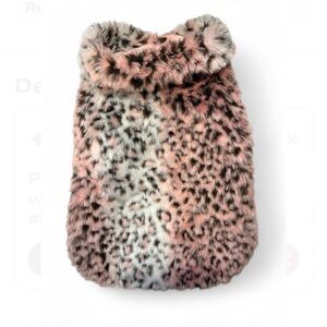 Zack & Zoey Leopard Print Faux Fur Vest Pets